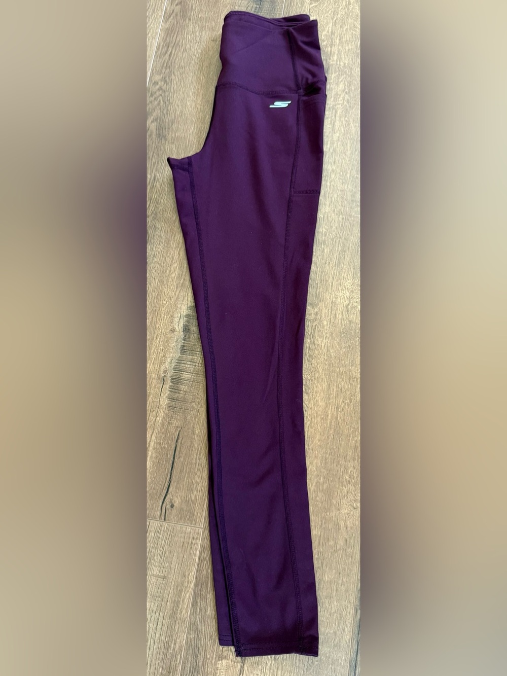 Skechers Women's Deep Purple High-Waist Track Leggings - Picture 4 of 6